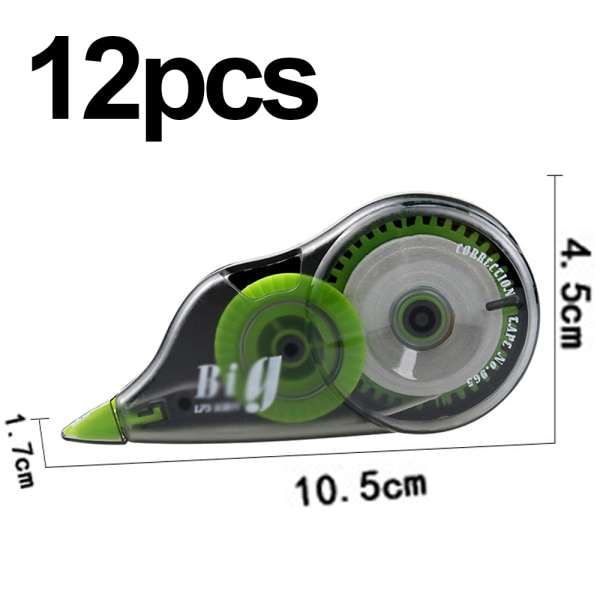 Mini korrektionstape, hvid, tape påføres tør, perfekt til skolen