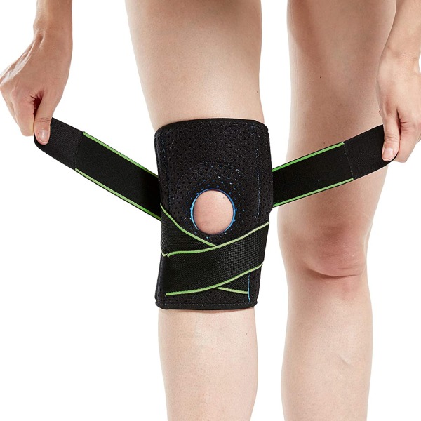 Justerbare knebeskyttere med sidestabilisatorer og patella gelputer