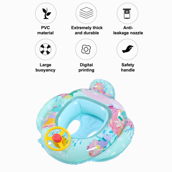 Gratis Simning Baby Uppblåsbar Swim Float Seat Båt Pool Simma