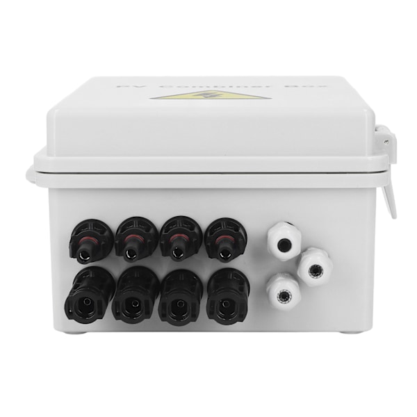 PV Kombinerboks 4 Streng Vanntett 10AWG DC Sol Kombinerboks med 15A Sikring 63A Kretsbryter