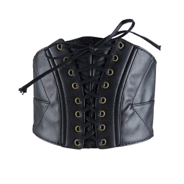 Mode dam vintage konstläder Steampunk Sexig underbyst midjebälte Korsett midja träningskorsett Bustier