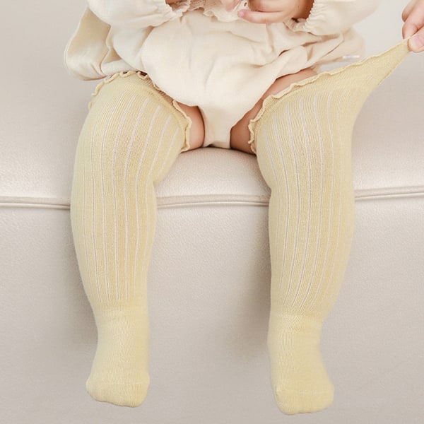 6 paria unisex-vauvan polvisukat saumattomat toddler, tytöt C