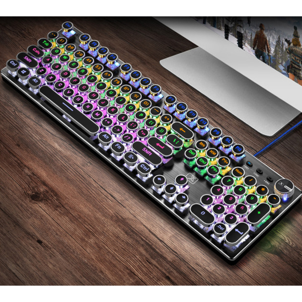 Gaming tastatur kablet flydende tastatur ergonomisk