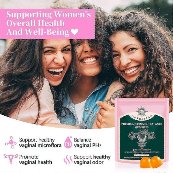 Feminine Balance Gummies 60 Count Nutrition Gels&Chew-03_jstj A
