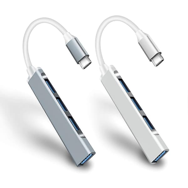 Typ C till USB 4 portar USB HUB 3.0 förlängare C dockningsstation OTG USB 3.0 Multi Splitter