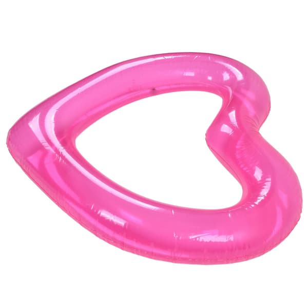 Hjerte Pool Float PVC Materiale Hudvenlig Letvægts Pink Romantisk Stil Flydende Rør til Sommer A