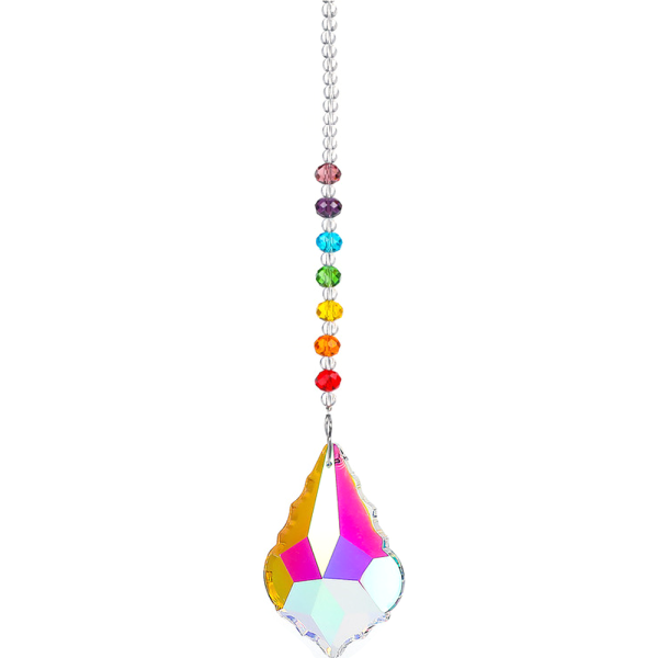Farverig Crystal Prism Pendant Vægmontering Prism Christmas