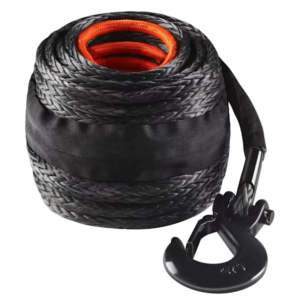 SucceBuy Syntetisk vinschvajer, 3/8\" x 100', 26 500 lbs kapacitet för SUV-lastbil