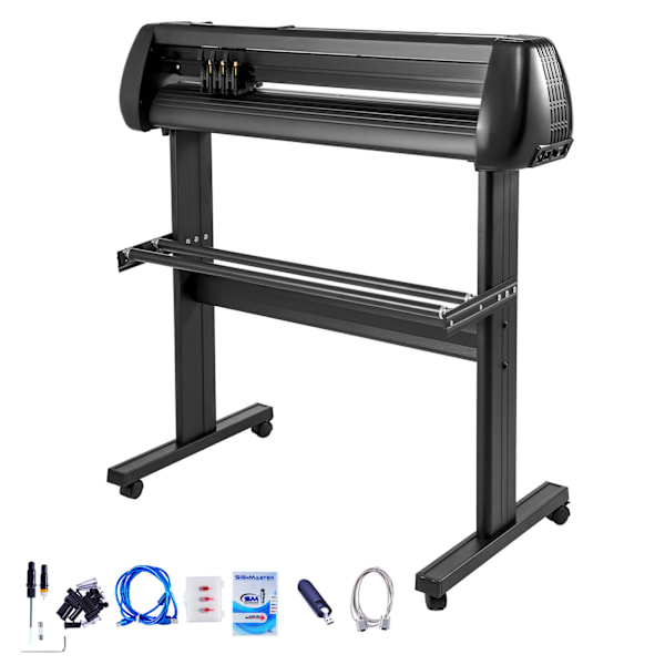 SucceBuy 34\" Vinylskärare/Plotter, Skyltmaskin, 3 Blad, LCD-Skärm