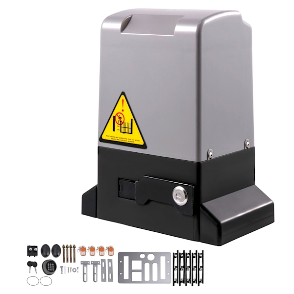 SucceBuy Skjutgrindöppnare Automatisk Skjutgrind 1800 KG 4 Fjärrkontroller & APP-styrning