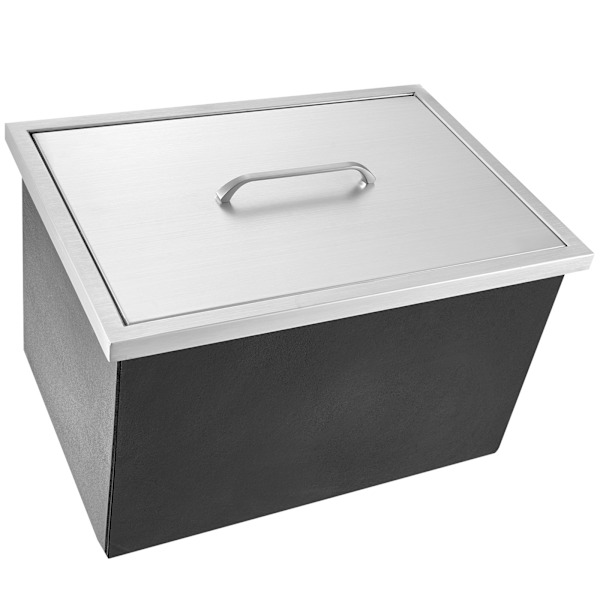 SucceBuy 20\"x14\"x12\" Infälld Isbox, Kylbehållare i Rostfritt Stål med Lock