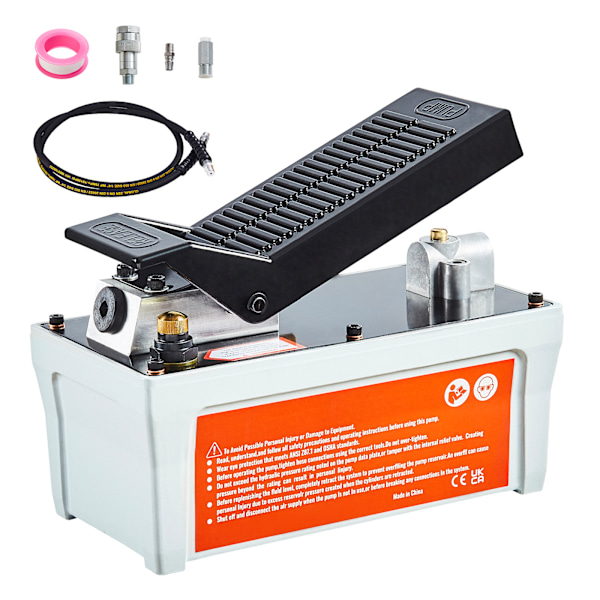 SucceBuy lufthydraulisk pump, 10K PSI, 98in³, 6,6ft, karosseriverkstad svart