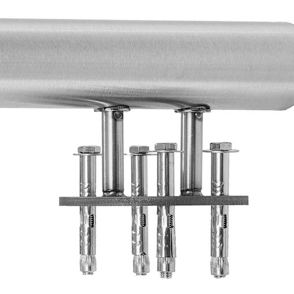 SucceBuy Handledare för Utomhustrappor Veranda Däck Sidomontering 150 cm