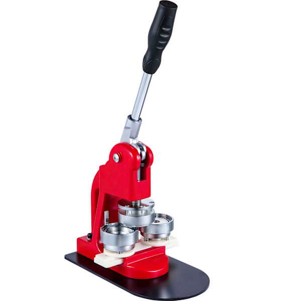 SucceBuy 44mm Knappmaskin, 1-3/4\" Badge Press med 1000 Delar & Skärare