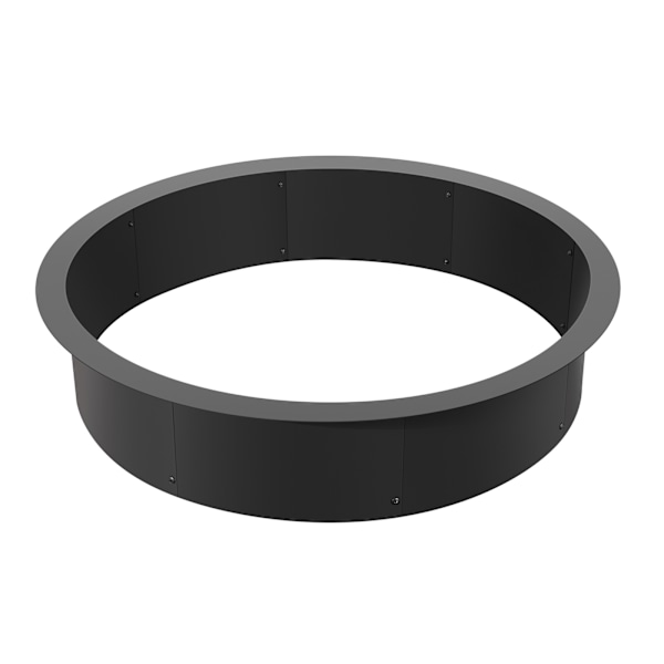 SucceBuy Rund Eldstad Ring 40\" Yttre 36\" Inre Stål Liner DIY Eldstad Lägereldsring