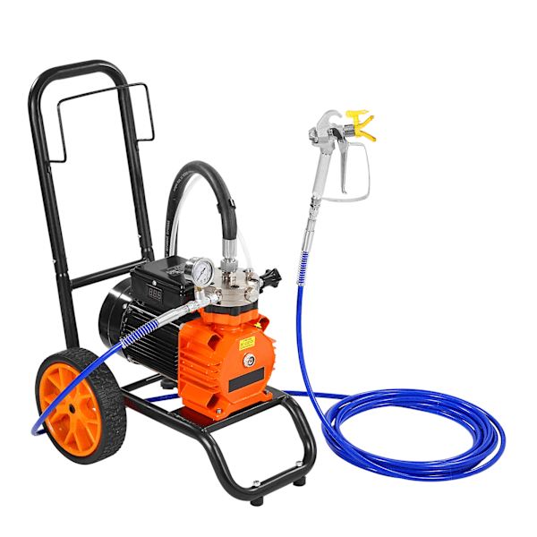SucceBuy Vagn Airless Färgspruta 1100W 2000 psi Membran Färgspruta Airless för Hemmabruk