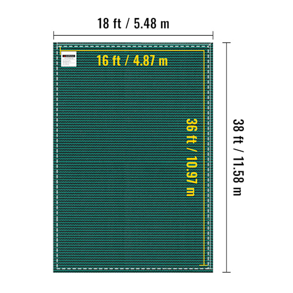 SucceBuy 16x36ft Poolskydd för Nedgrävda Pooler