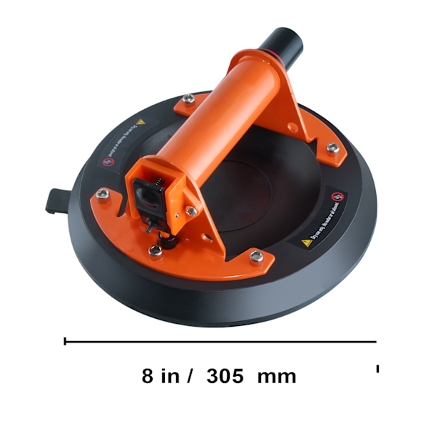 SucceBuy 8\" Vakuumsugkopp, 278 kg Glaslyftare, ABS-Handtag med PP-Box