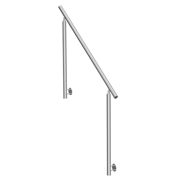 SucceBuy Handledare för Utomhustrappor Veranda Däck Sidomontering 150 cm