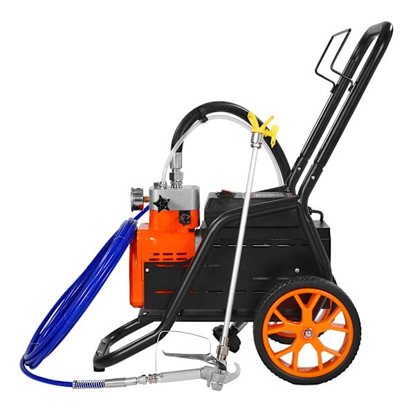 SucceBuy Vagn Airless Färgspruta 1700W 3000 psi Membran Färgspruta Airless för Hemmabruk