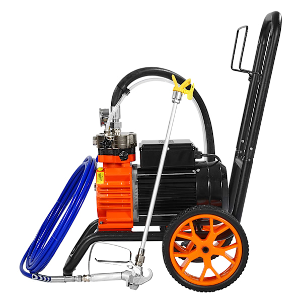 SucceBuy Vagn Airless Färgspruta 1100W 2000 psi Membran Färgspruta Airless för Hemmabruk