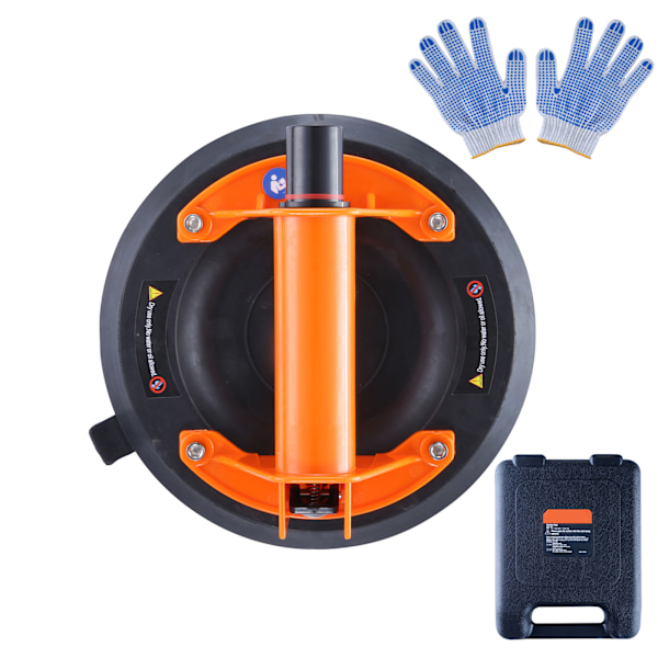 SucceBuy 8\" Vakuumsugkopp, 278 kg Glaslyftare, ABS-Handtag med PP-Box