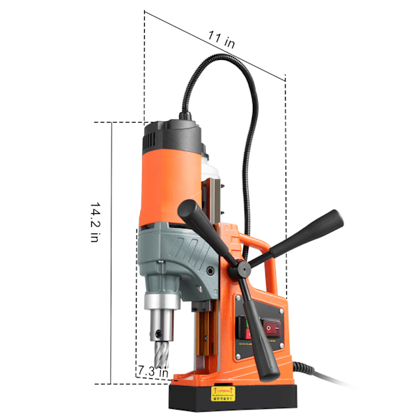SucceBuy Magnetborrmaskin 1450W 12500N Portabel 850RPM orange