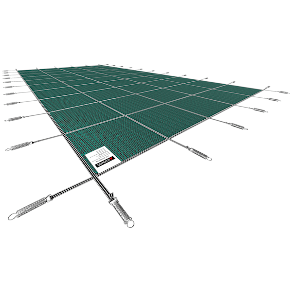 SucceBuy Poolskydd, Passar 16x32ft Rektangulära Nedgrävda Pooler, Grön