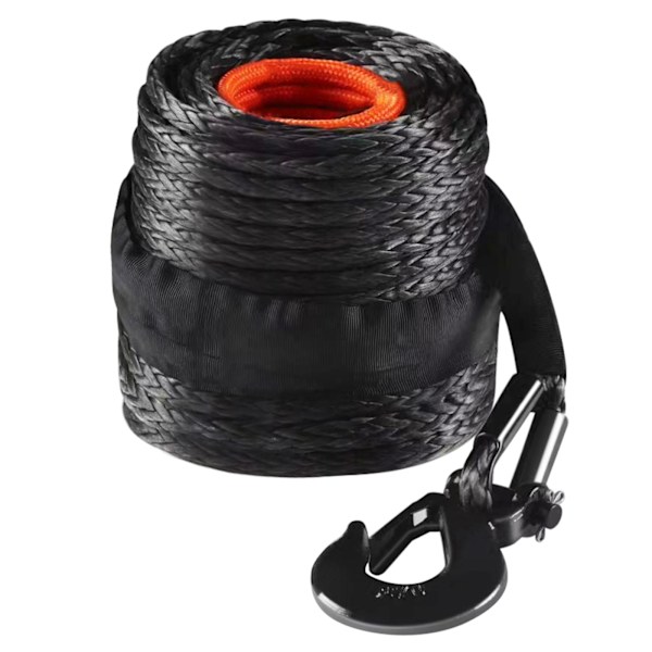 SucceBuy Syntetisk vinschvajer, 3/8\" x 100', 26 500 lbs kapacitet för SUV-lastbil