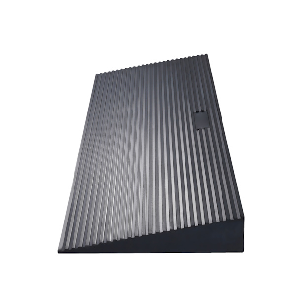 SucceBuy 1.6\" Tröskelramp i Gummi, 35.4\" Bred, Solid Rullstolsramp