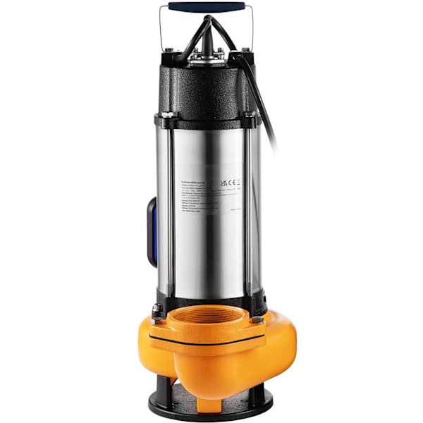 SucceBuy Dränkbar Vattenpump 2200W, för Smutsigt Vatten, Översvämningar, Pooler, Trädgårdsdammar