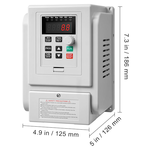 SucceBuy VFD 4KW 18A 5HP Frekvensomriktare för 3-fas Motorvarvtalsreglering