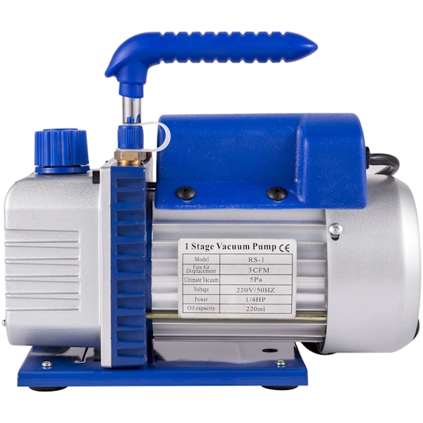 SucceBuy A/C grenrörsmätare Luftvakuumpump HVAC Combo 3CFM 1/4 HP blå