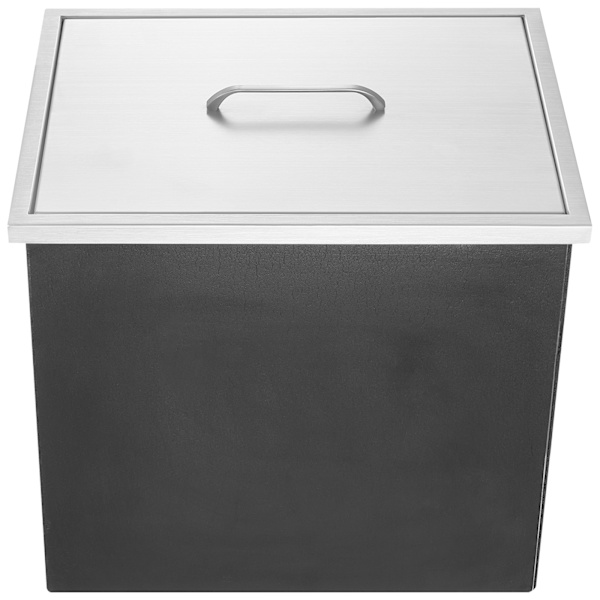SucceBuy 20\"x14\"x12\" Infälld Isbox, Kylbehållare i Rostfritt Stål med Lock