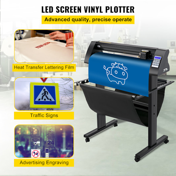 SucceBuy 720mm Vinylskärare, LED-guide, SignMaster-kompatibel plotter, etikettskrivare
