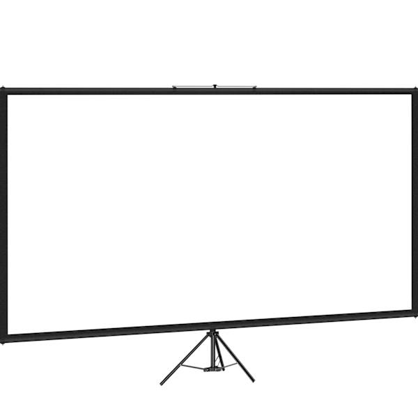 SucceBuy stativ projektorskärm med stativ - 80 tums 4K HD 16:9 bärbar för hemmet svart