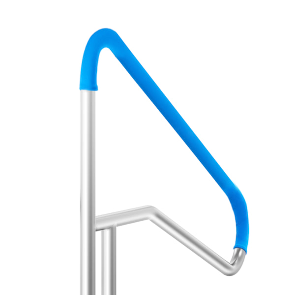 SucceBuy Pool Handrail 55 x 32 tum Rostfritt Stål med Basplatta för Spa