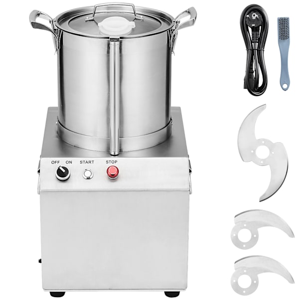 SucceBuy Matberedare & Hackare 10L Rostfritt Stål 1100W