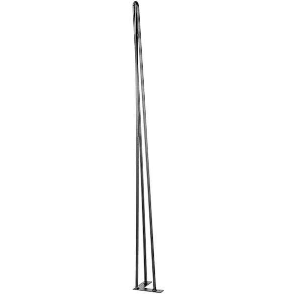 SucceBuy Hårnålsbordsben 40 tum, set med 4, 3 stavar, Heavy Duty, DIY skrivbordsbordsben svart