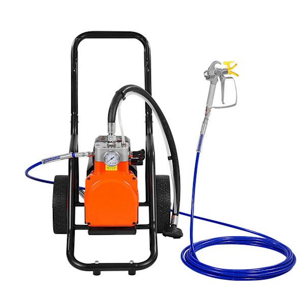 SucceBuy Vagn Airless Färgspruta 1700W 3000 psi Membran Färgspruta Airless för Hemmabruk