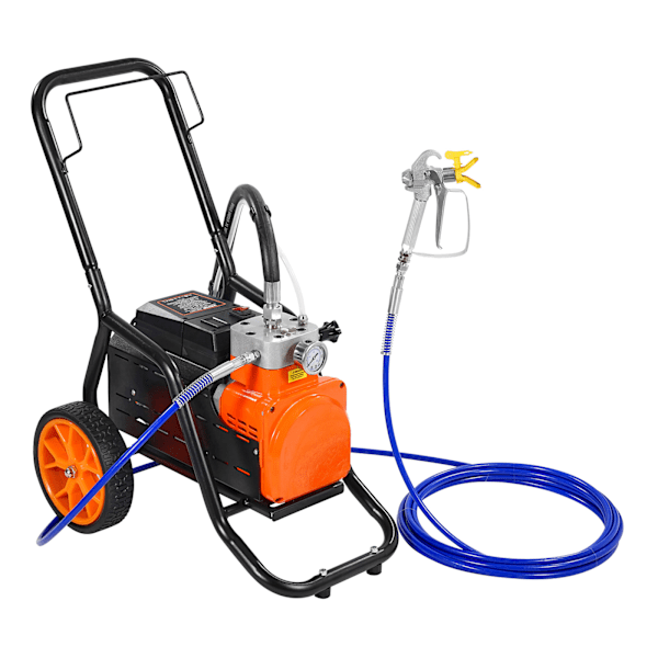 SucceBuy Vagn Airless Färgspruta 1700W 3000 psi Membran Färgspruta Airless för Hemmabruk