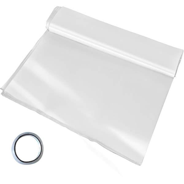 SucceBuy Växthusfilm 3,6x7,6 m Polyeten Växthusplast UV-beständig