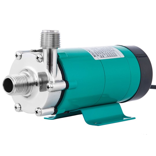 SucceBuy Magnetic Brewing Beer Pump, 1/2 tum MPT, matklassat rostfritt stålhuvud grön