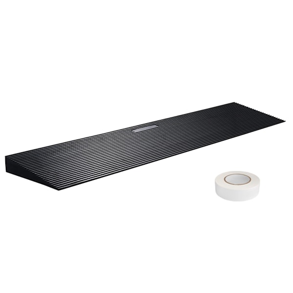 SucceBuy 1.6\" Tröskelramp i Gummi, 35.4\" Bred, Solid Rullstolsramp