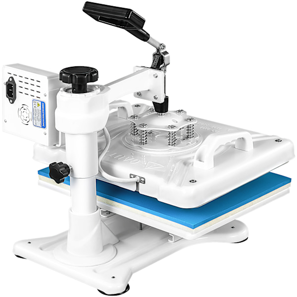 SucceBuy 12x15 Tum 5-i-1 Värmepressmaskin Vit för Hattar & Skor