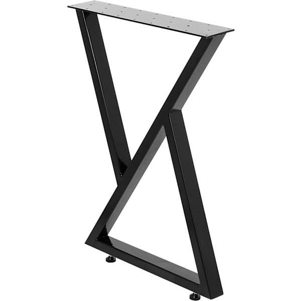 SucceBuy Metallbordsben 28" Höjd 24" Bredd Matbordsbord Bänkben 2st svart