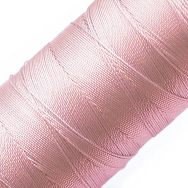 Knyt- och sytråd av nylon, 0.5mm, ljusrosa (10 meter) rosa