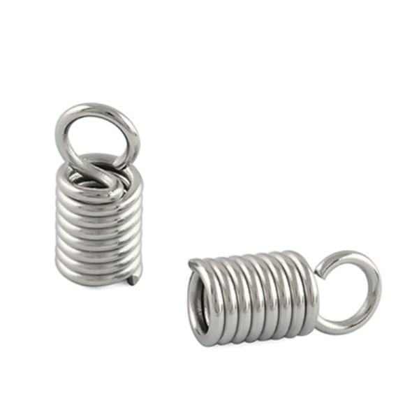 Spiralformade remavslut, rostfritt kirurgiskt stål, 3.3mm inners silver 100