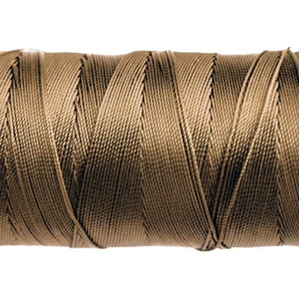Knyt- och sytråd av nylon, 0.8mm, bronsbrun, 10m brun
