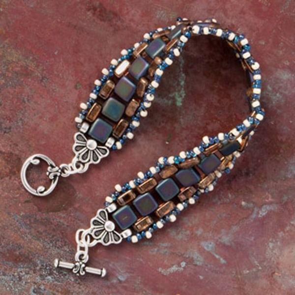 TierraCast stitch-in Oasis link, 12x14mm, silverpläterad, 1st silver